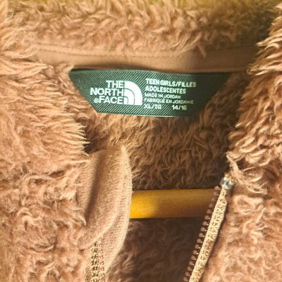 The North Face Teen Girls Suave Oso Fleece Full Zip Coat Wild Ginger Sz XL - Picture 3 of 11